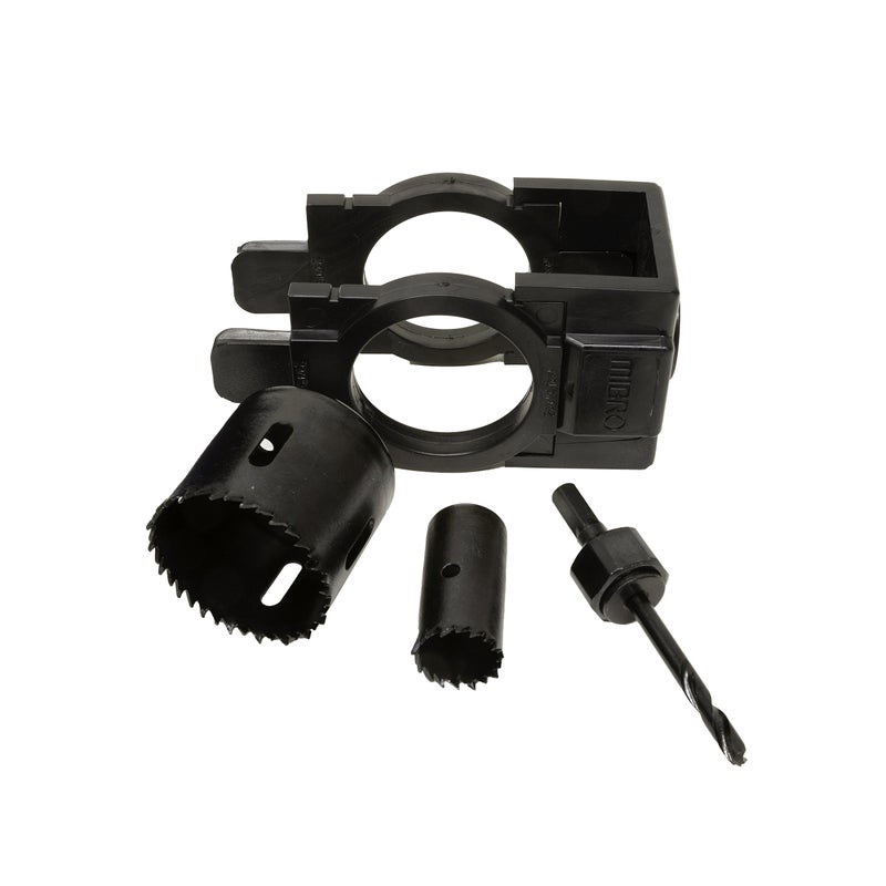 MIBRO 300681 Door Lock and Deadbolt Installation Kit, Made of Carbon Steel and Designed for Wood Doors, Black - Image 2